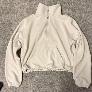 Women's Cream Lulu Quarter Zip Pullover